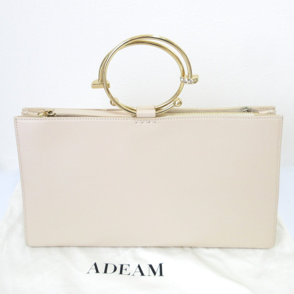 ADEAM アート フレーム バッグ レザー 2WAY バッグ