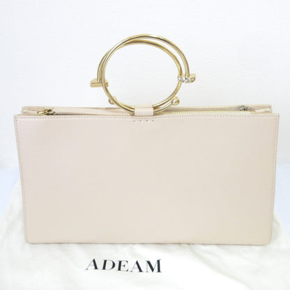 ADEAM アート フレーム バッグ レザー 2WAY バッグ