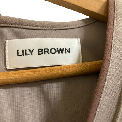 LILY BROWN ギャザースリーブワンピース