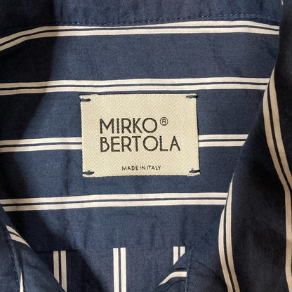 MIRKO BERTOLA ストライプコットンシャツ