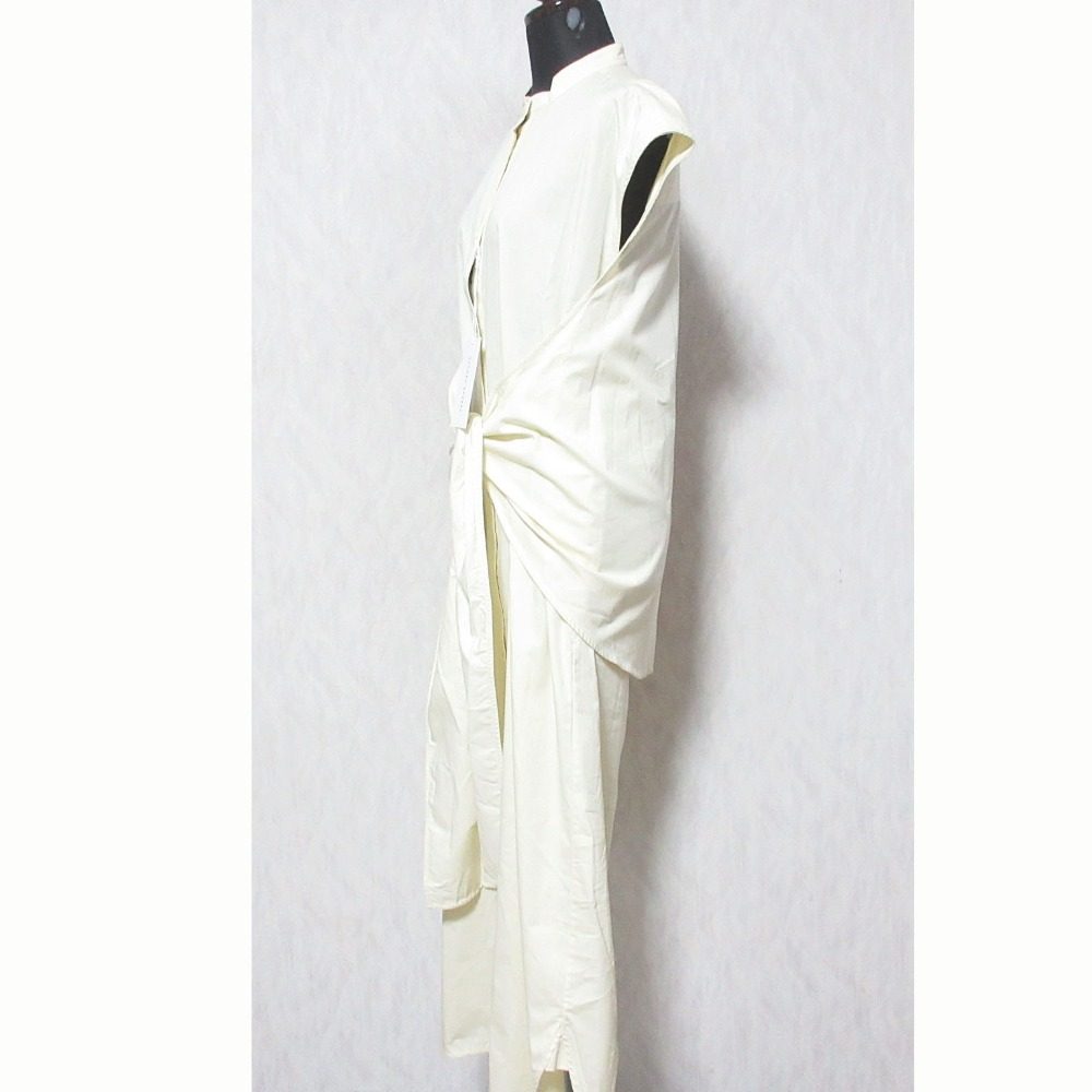 サトルササキ WRAP DRESS SHIRT コットンワンピース