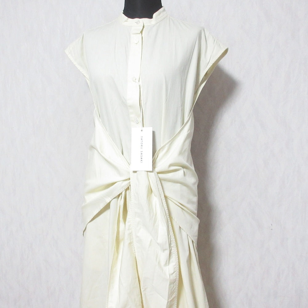 サトルササキ WRAP DRESS SHIRT コットンワンピース