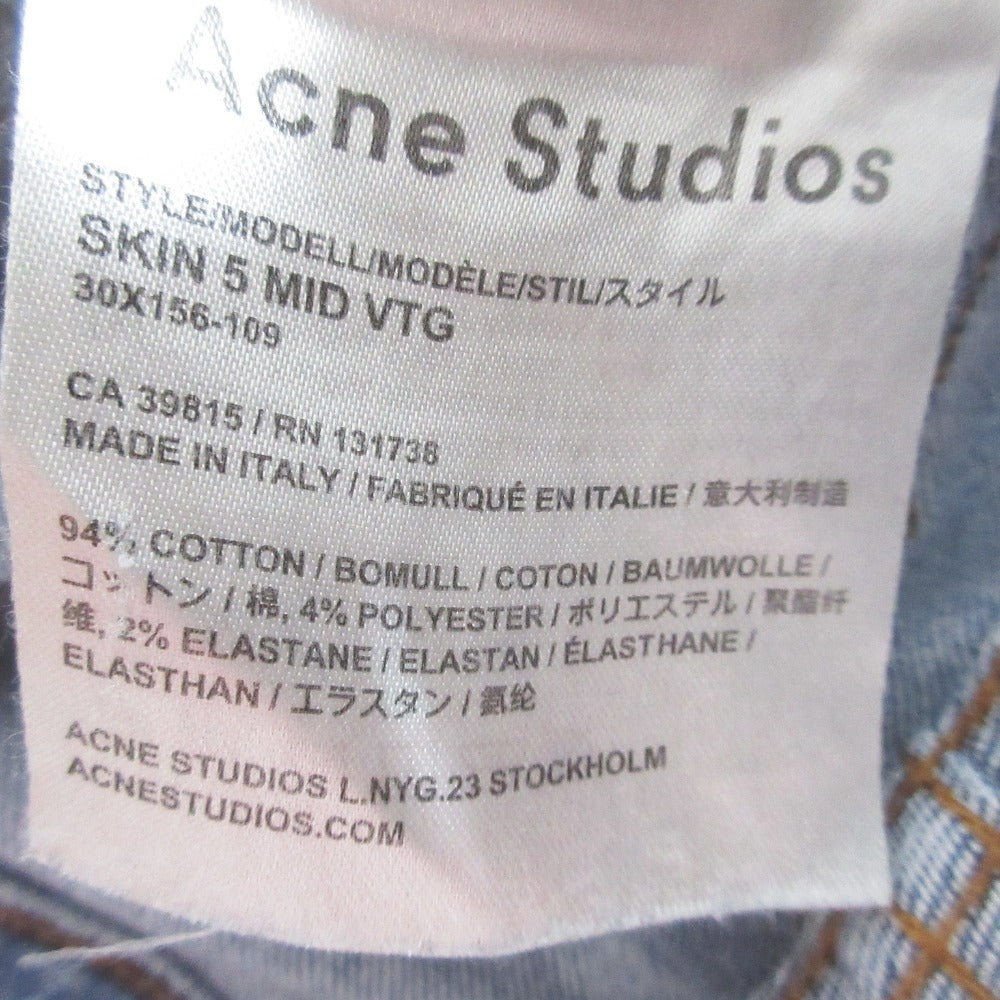 アクネストゥディオズ SKIN 5 MID VTG デニム パンツ