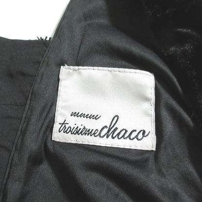 troisiemeCHACO ベロア レース オールインワン