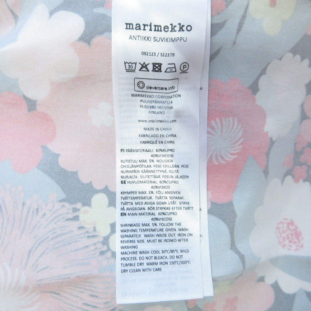 marimekko ANTIIKKI SUVIKIMPPU キュプラ ブラウス