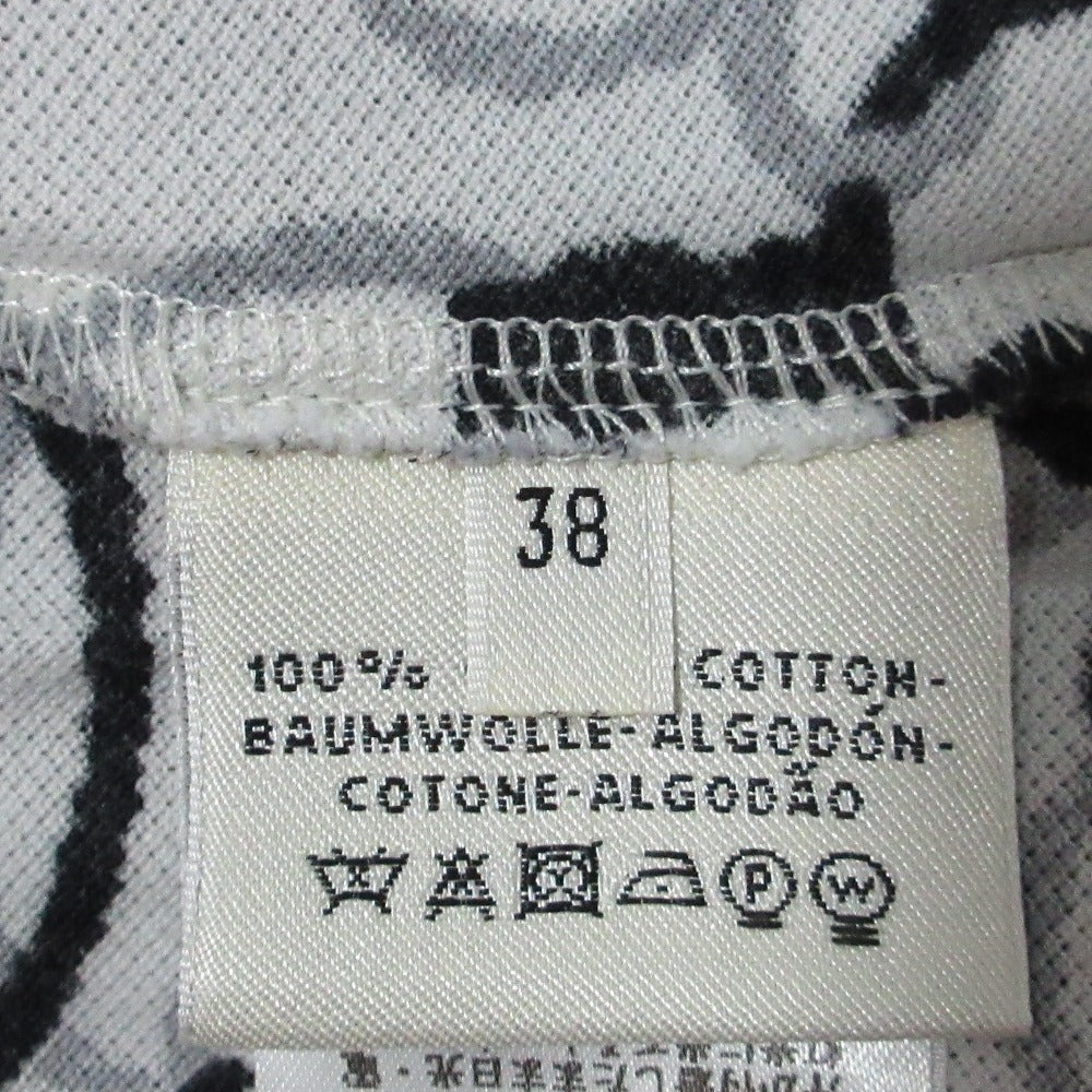 エルメス コルドリエールプリントマイクロショートスリーブTシャツ38 コットンTシャツ