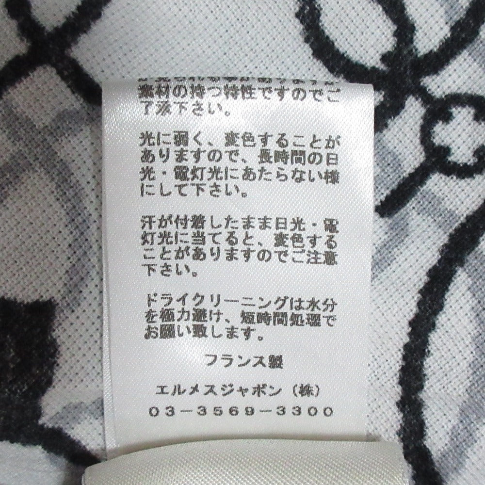 エルメス コルドリエールプリントマイクロショートスリーブTシャツ38 コットンTシャツ