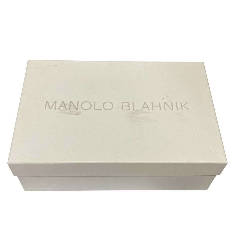 マノロ ブラニク BB30 レザー パンプス
