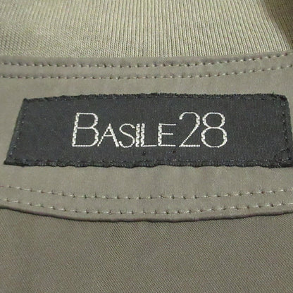 BASILE28 フィブリル キュプラ ノーカラー シャツ