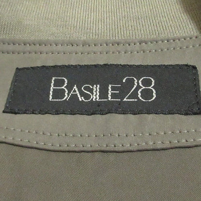 BASILE28 フィブリル キュプラ ノーカラー シャツ