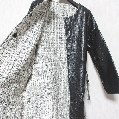 DRESSTERIOR リバーシブル ノーカラー ウール コート