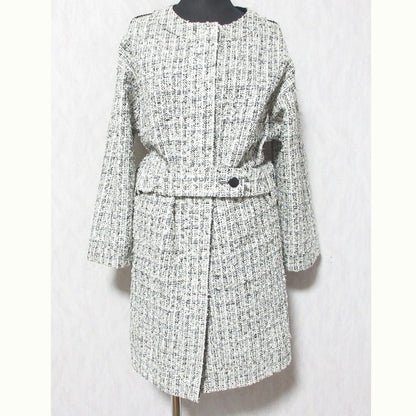 DRESSTERIOR リバーシブル ノーカラー ウール コート