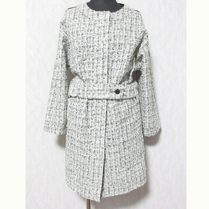 DRESSTERIOR リバーシブル ノーカラー ウール コート