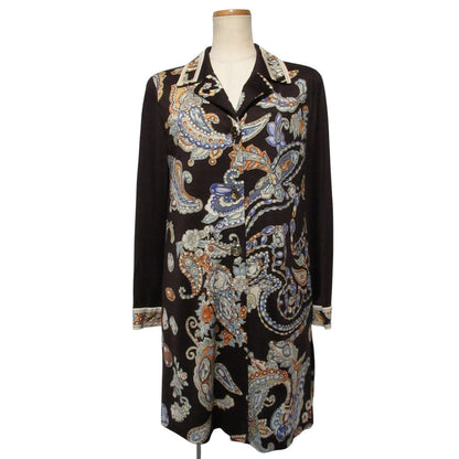 LEONARD FASHION ウール シルク ロング ジャケット