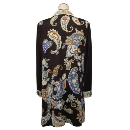 LEONARD FASHION ウール シルク ロング ジャケット