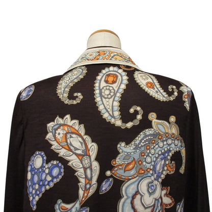 LEONARD FASHION ウール シルク ロング ジャケット