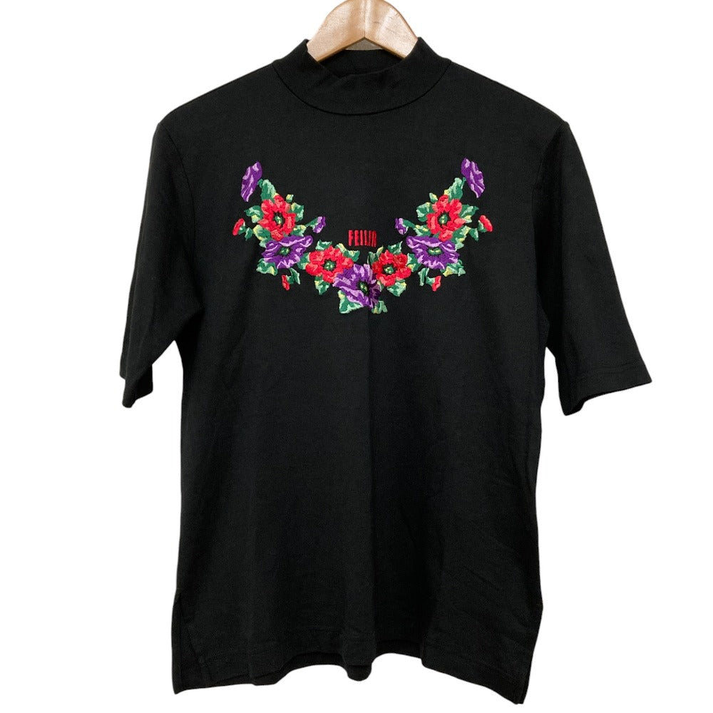 フェイラー フラワー刺繍 コットン半袖カットソー