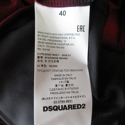 Dsquared2 チェック シアー ドレス