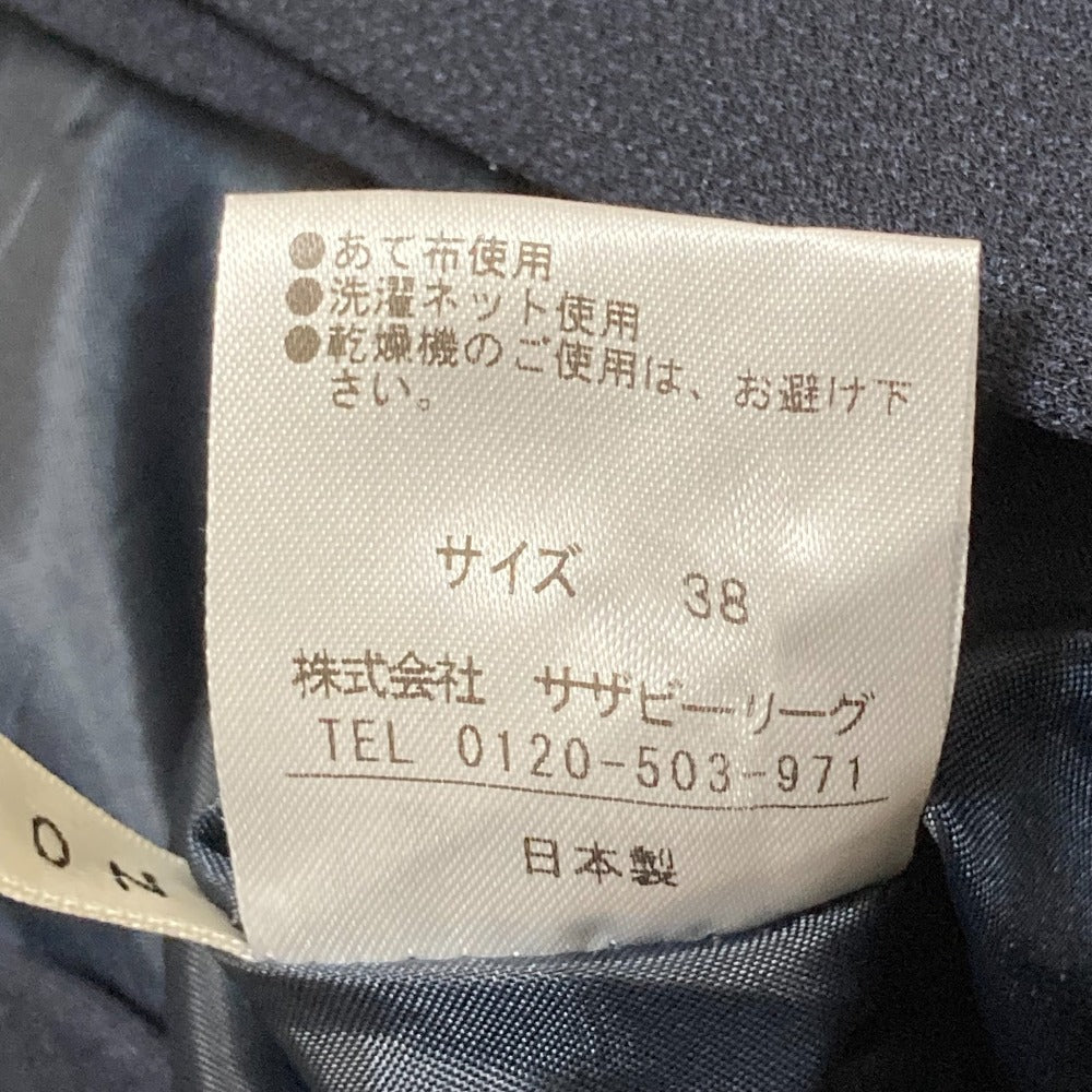 エストネーション サイドジップ センタープリーツ スラックスパンツ