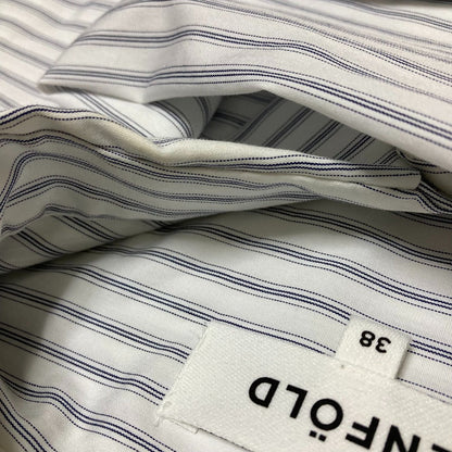 ENFOLD FRONT WING SHIRT ストライプシャツ