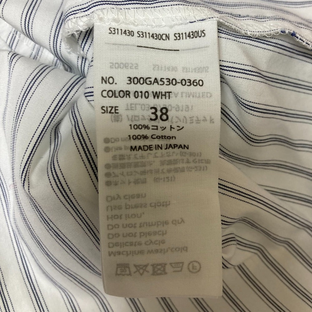 ENFOLD FRONT WING SHIRT ストライプシャツ