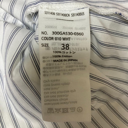 ENFOLD FRONT WING SHIRT ストライプシャツ