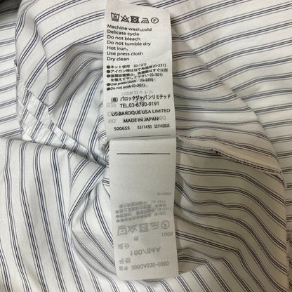 ENFOLD FRONT WING SHIRT ストライプシャツ