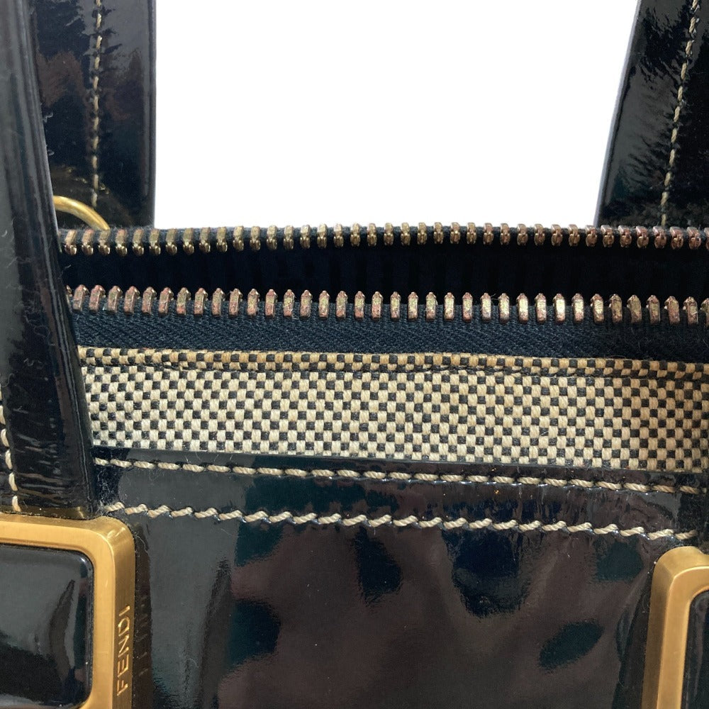 フェンディ カメレオン パテントレザー 2wayバッグ