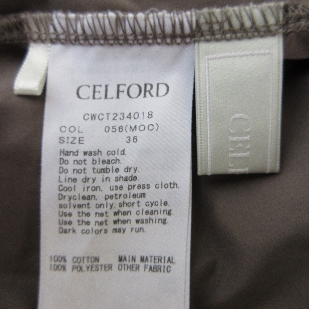 CELFORD ラウンドヘムフリルカットソー