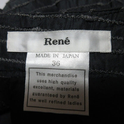Rene 刺繍 ボーダー ミニ スカート