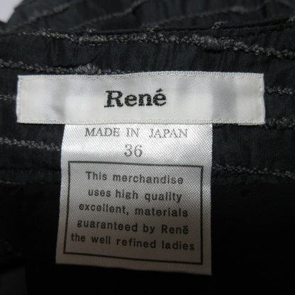 Rene 刺繍 ボーダー ミニ スカート