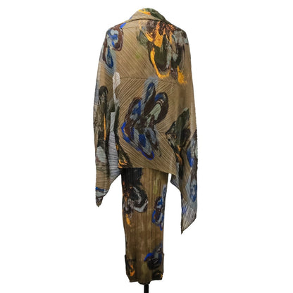 PLEATS PLEASE ロング ドレス 2way トップ ショール セット