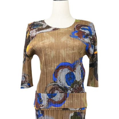 PLEATS PLEASE ロング ドレス 2way トップ ショール セット