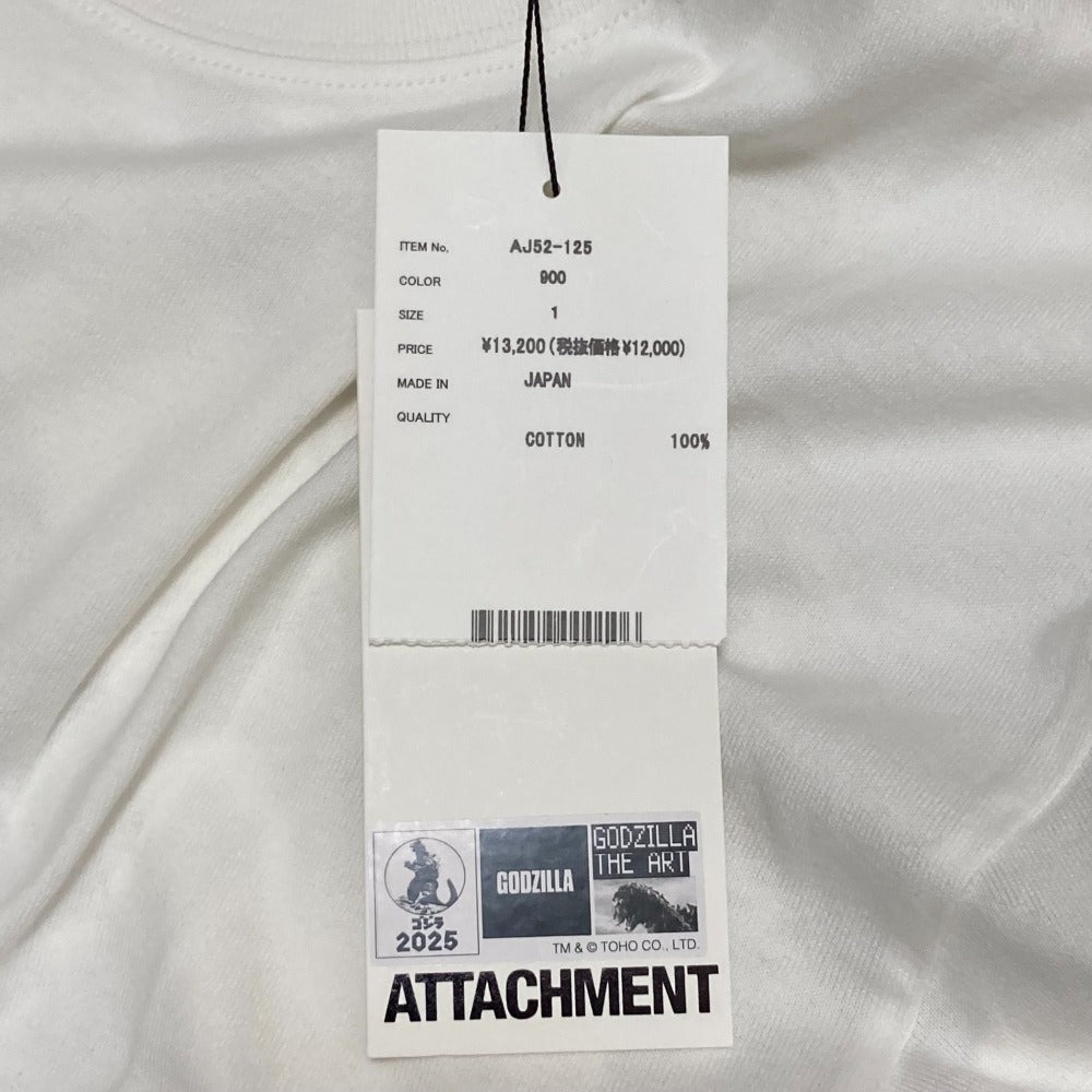 アタッチメント ゴジラ コラボ 半袖Tシャツ