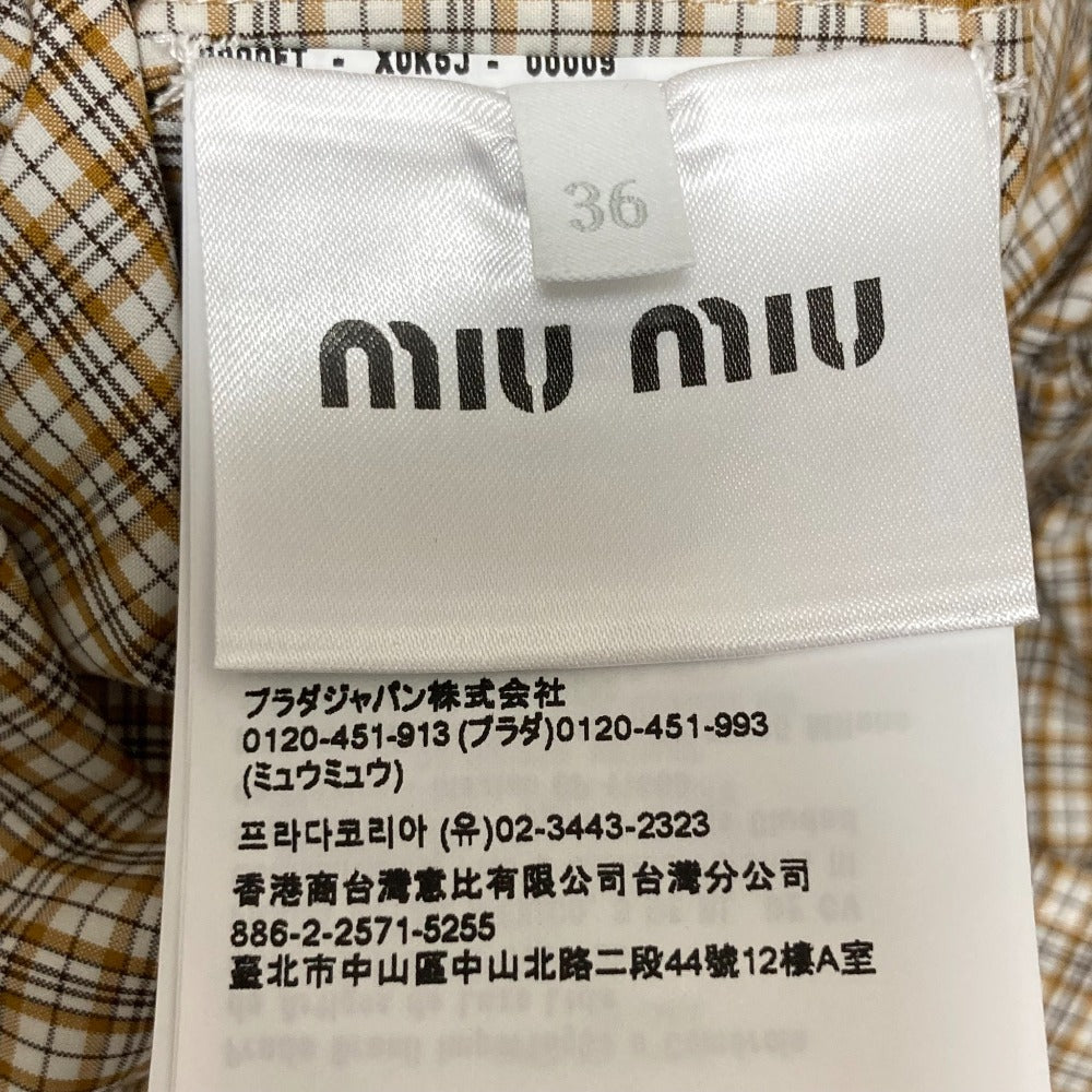 ミュウミュウ チェック ドレス