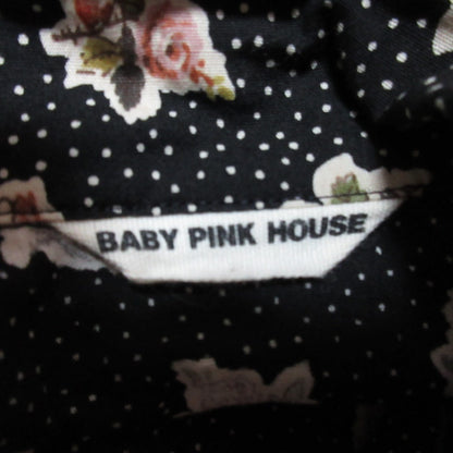BABY PINK HOUSE フラワー ドット プリント ドレス