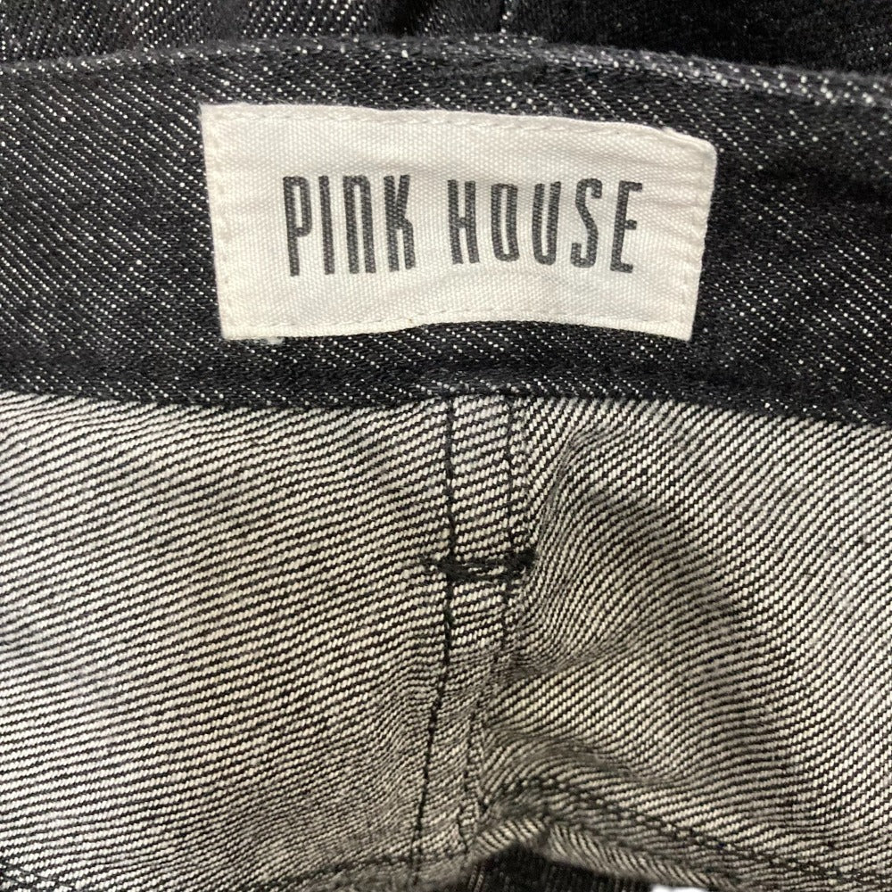 PINK HOUSE ギンガム パッチワーク デニム パンツ