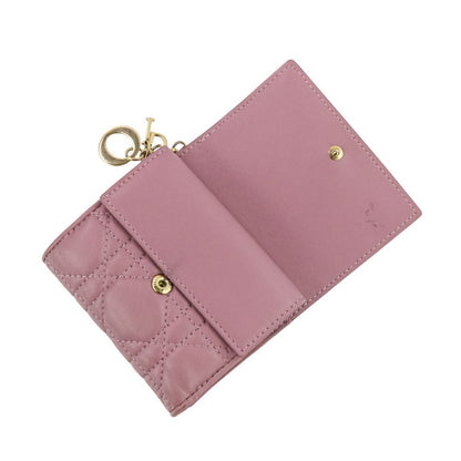 クリスチャンディオール レディディオール カナージュ 三つ折り財布