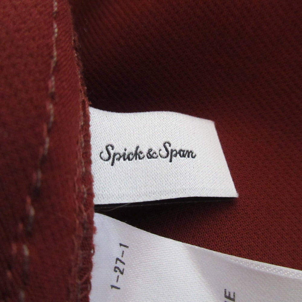 Spick and Span ハイ ウエスト タック パンツ