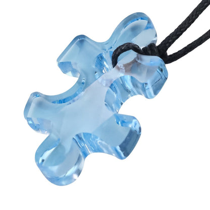 スワロフスキー パズル ピース クリスタル ネックレス