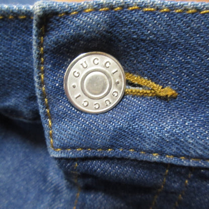 グッチ ロゴ パッチ デニム パンツ
