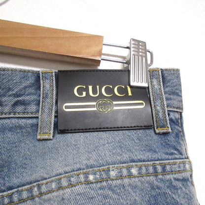 グッチ ロゴパッチ デニムパンツ