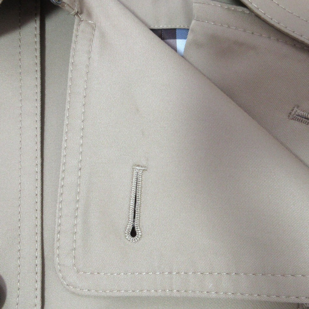 アクアスキュータム チェック ベルテッド ロングトレンチコート