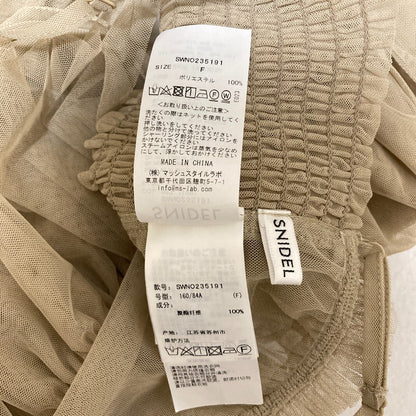 スナイデル チュールバックリボンビスチェ