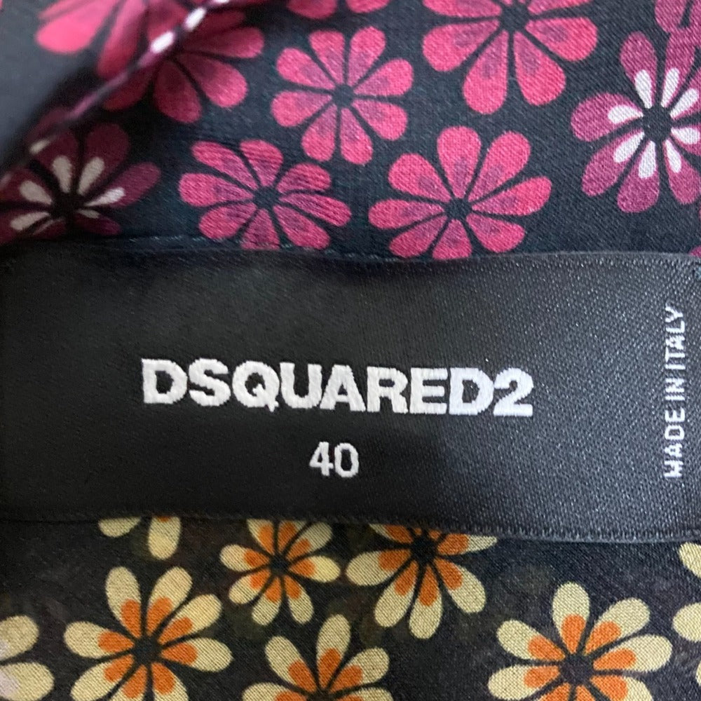 Dsquared2 フラワー プリント シアー ブラウス