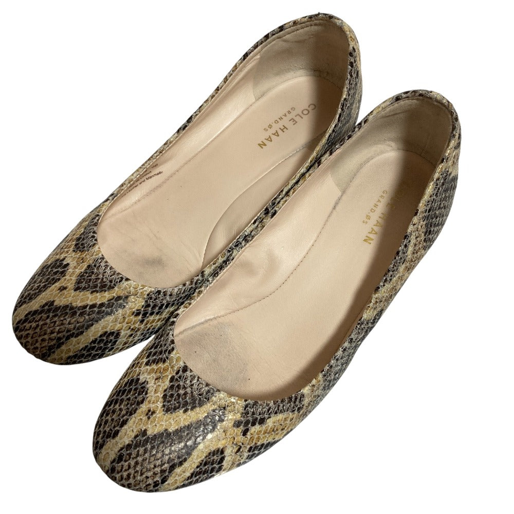 コールハーン SADIE WEDGE スネーク ウェッジソール パンプス