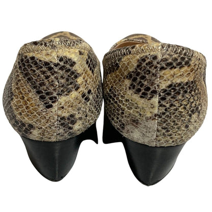 コールハーン SADIE WEDGE スネーク ウェッジソール パンプス