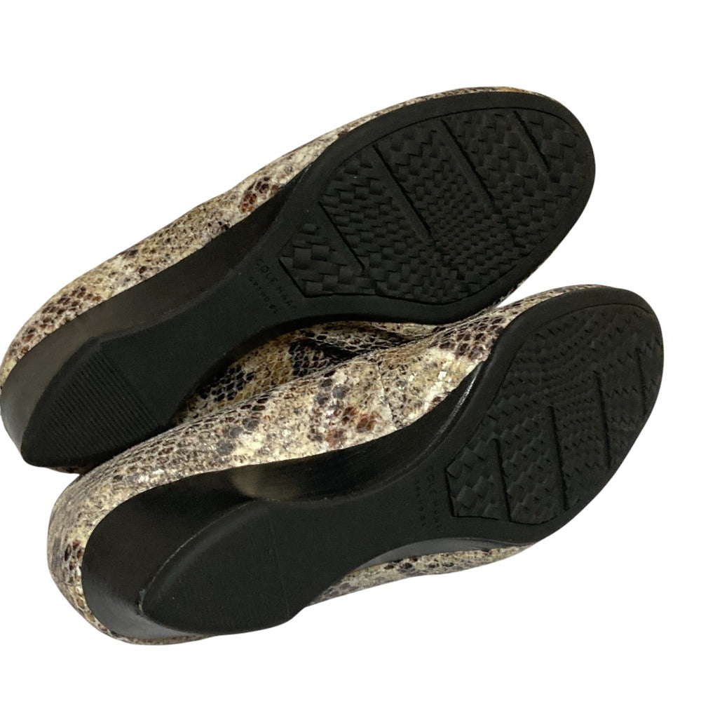 コールハーン SADIE WEDGE スネーク ウェッジソール パンプス