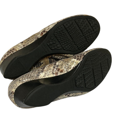 コールハーン SADIE WEDGE スネーク ウェッジソール パンプス