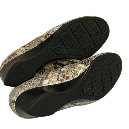 コールハーン SADIE WEDGE スネーク ウェッジソール パンプス